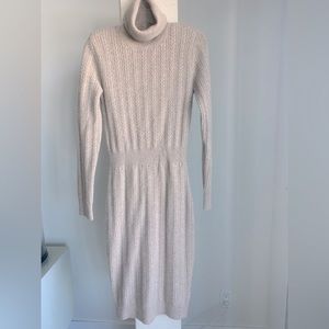 Oatmeal cashmere sweater dress